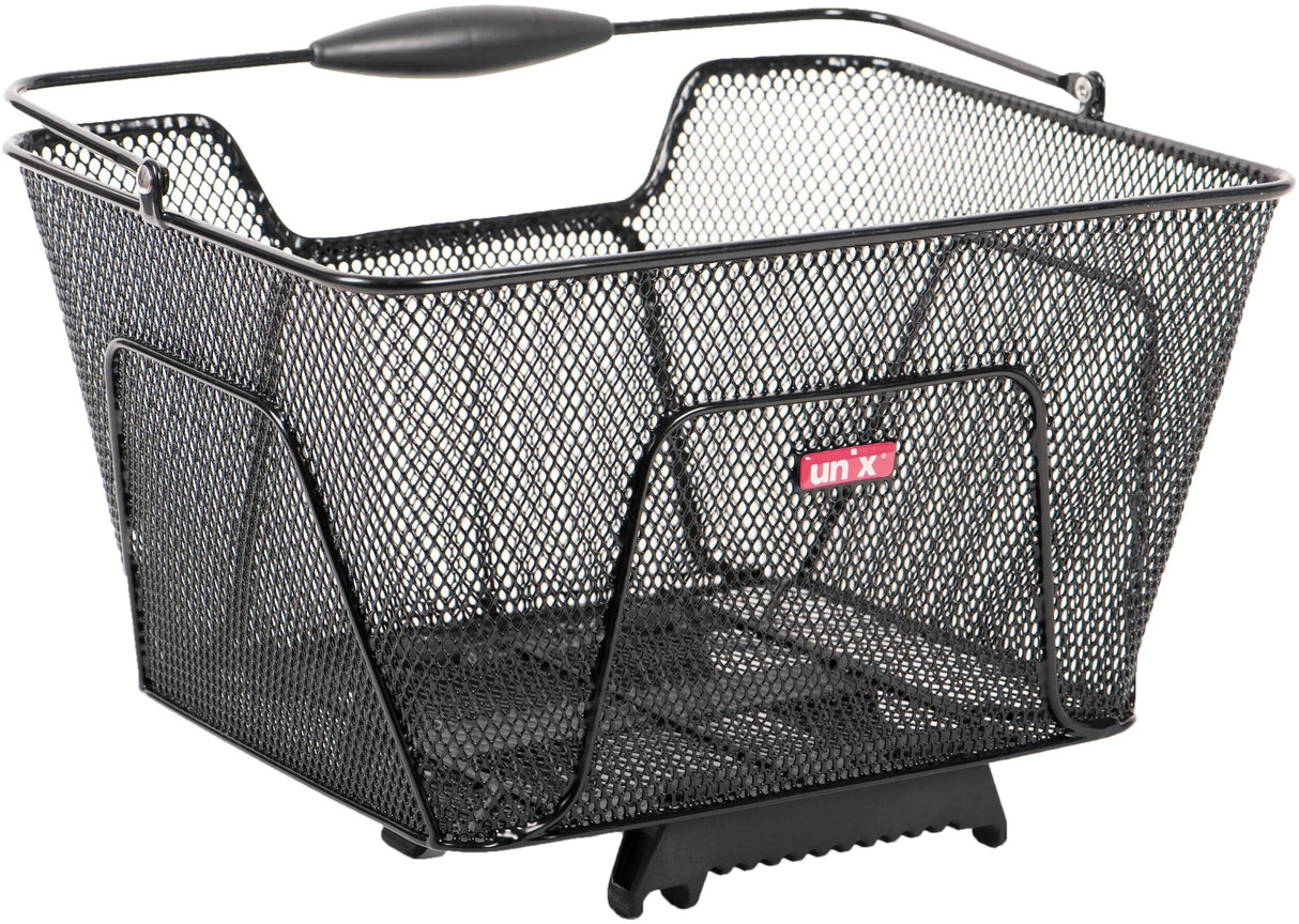 Panier de vélo Unix, à l'arrière panier arrière reano acier reano, noir