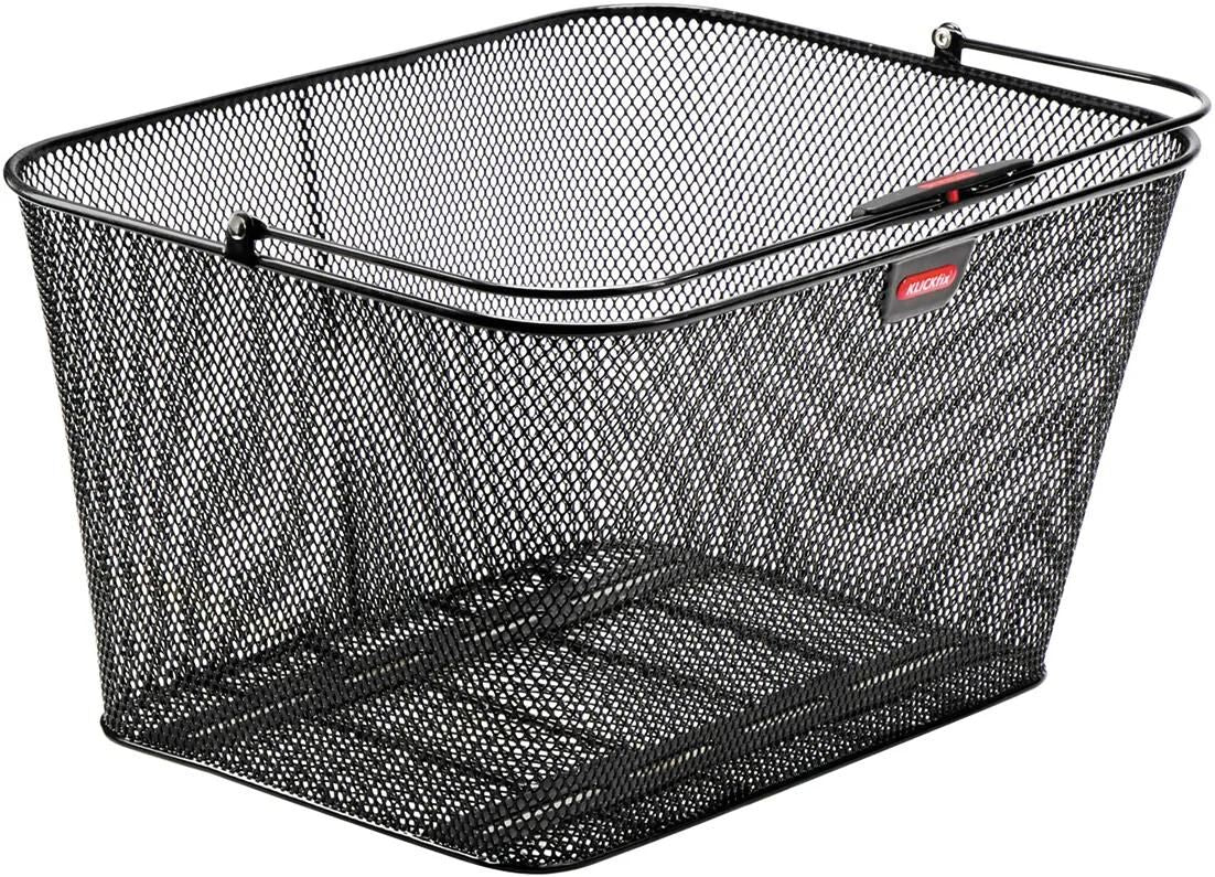 Panier à bagages Rixen Kaul, cargo urbain avant et arrière fr. basker arrière rk city cargo noir