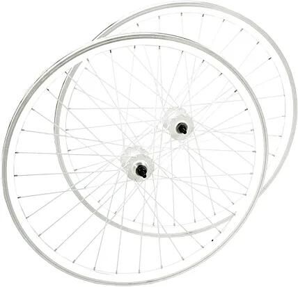 Point jeu de roues fixe et libre jeu de roues fixe et libre 28 blanc blanc