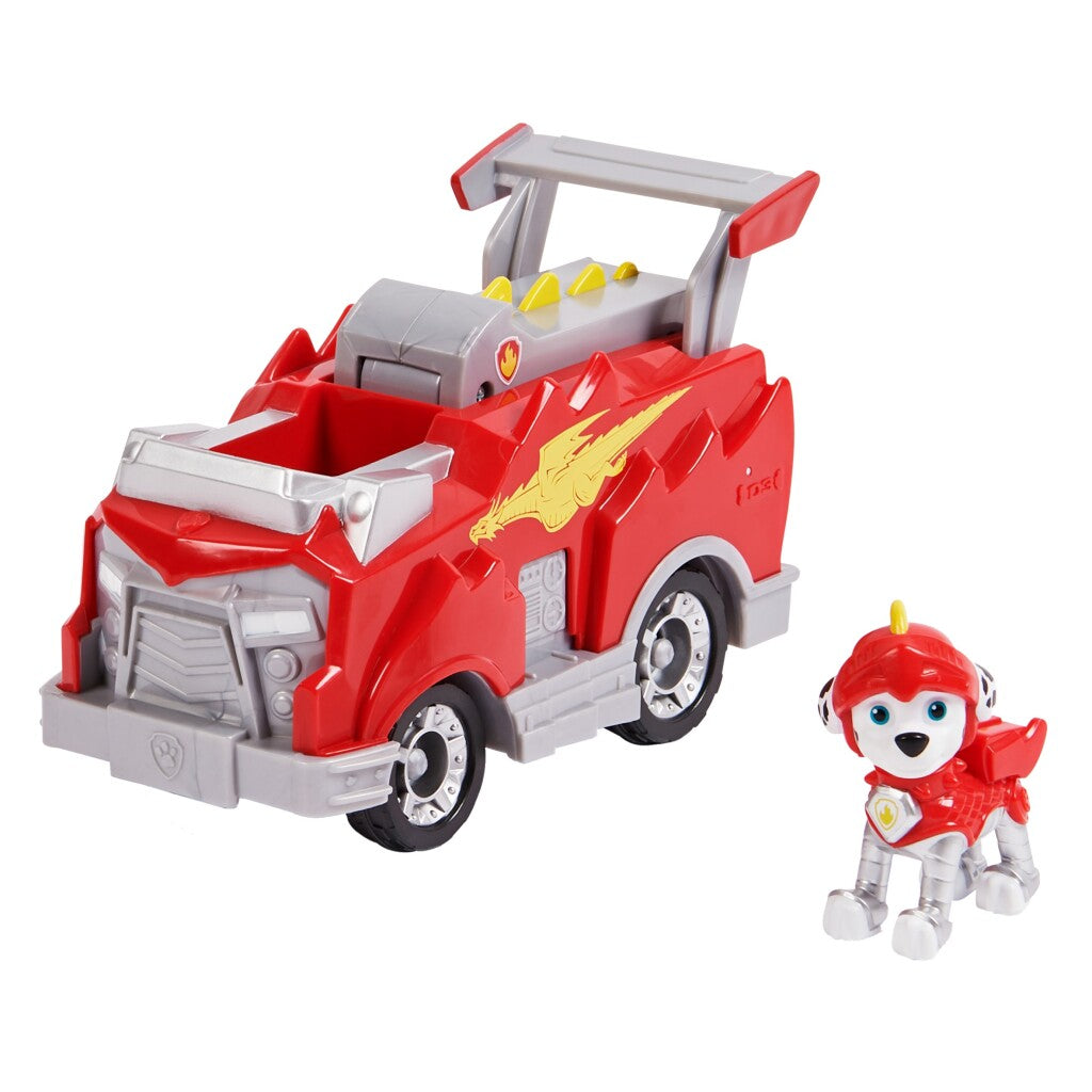 Paw Patrol Rescue Knights Marshall + Véhicule de luxe