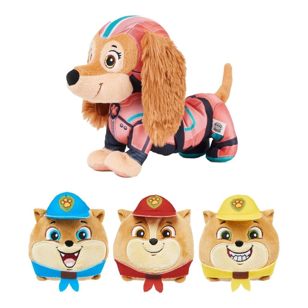 Paw Patrol Puissant Film Peluche Liberty et Poms