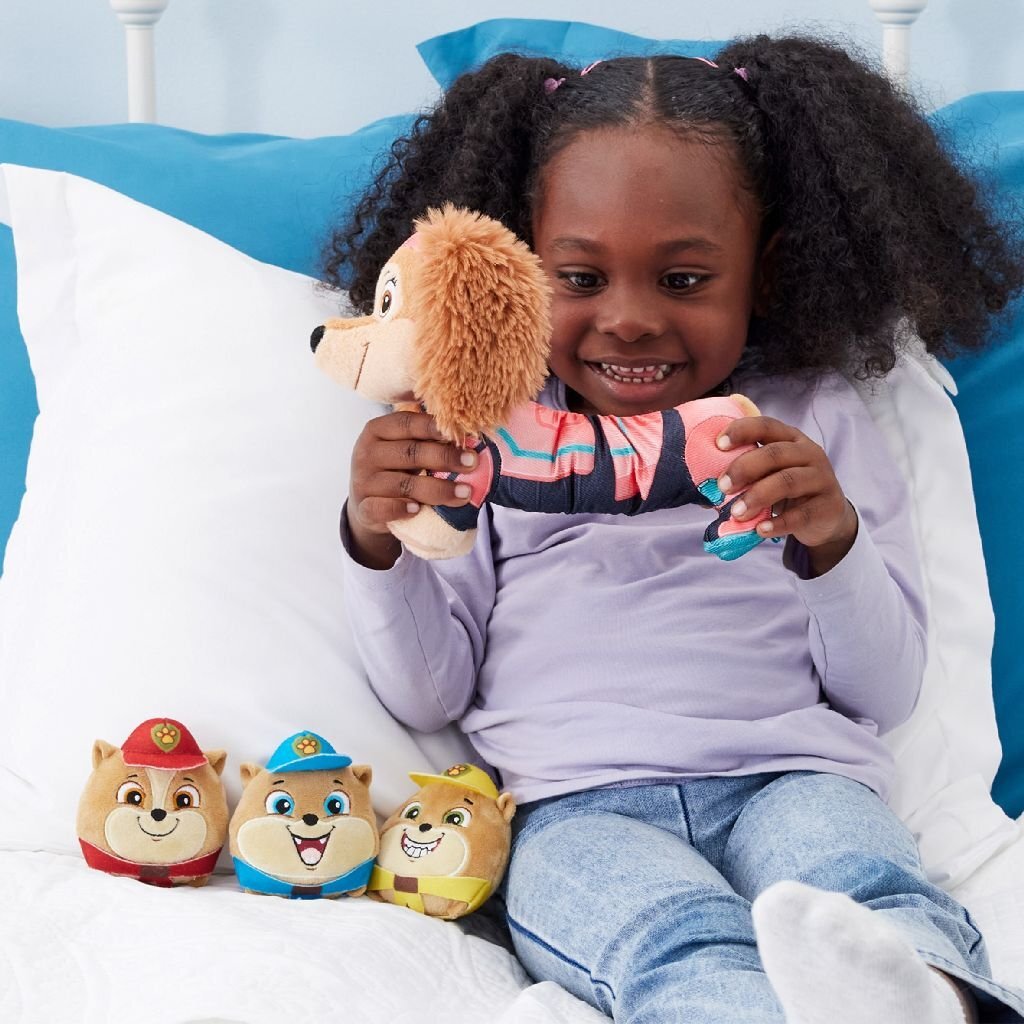 Paw Patrol Puissant Film Peluche Liberty et Poms