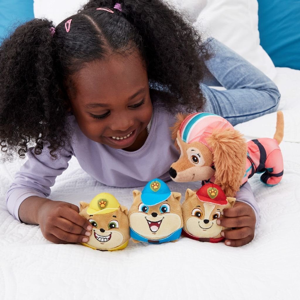 Paw Patrol Puissant Film Peluche Liberty et Poms