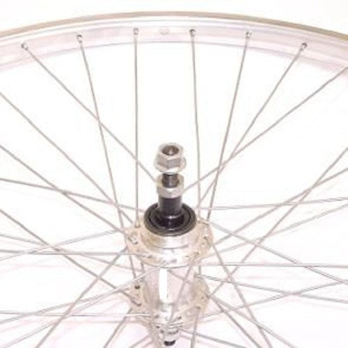 Roue arrière Sunrace 28 sp. rayons en aluminium 13 tractions moyeu en aluminium argenté de base v.ax 7v