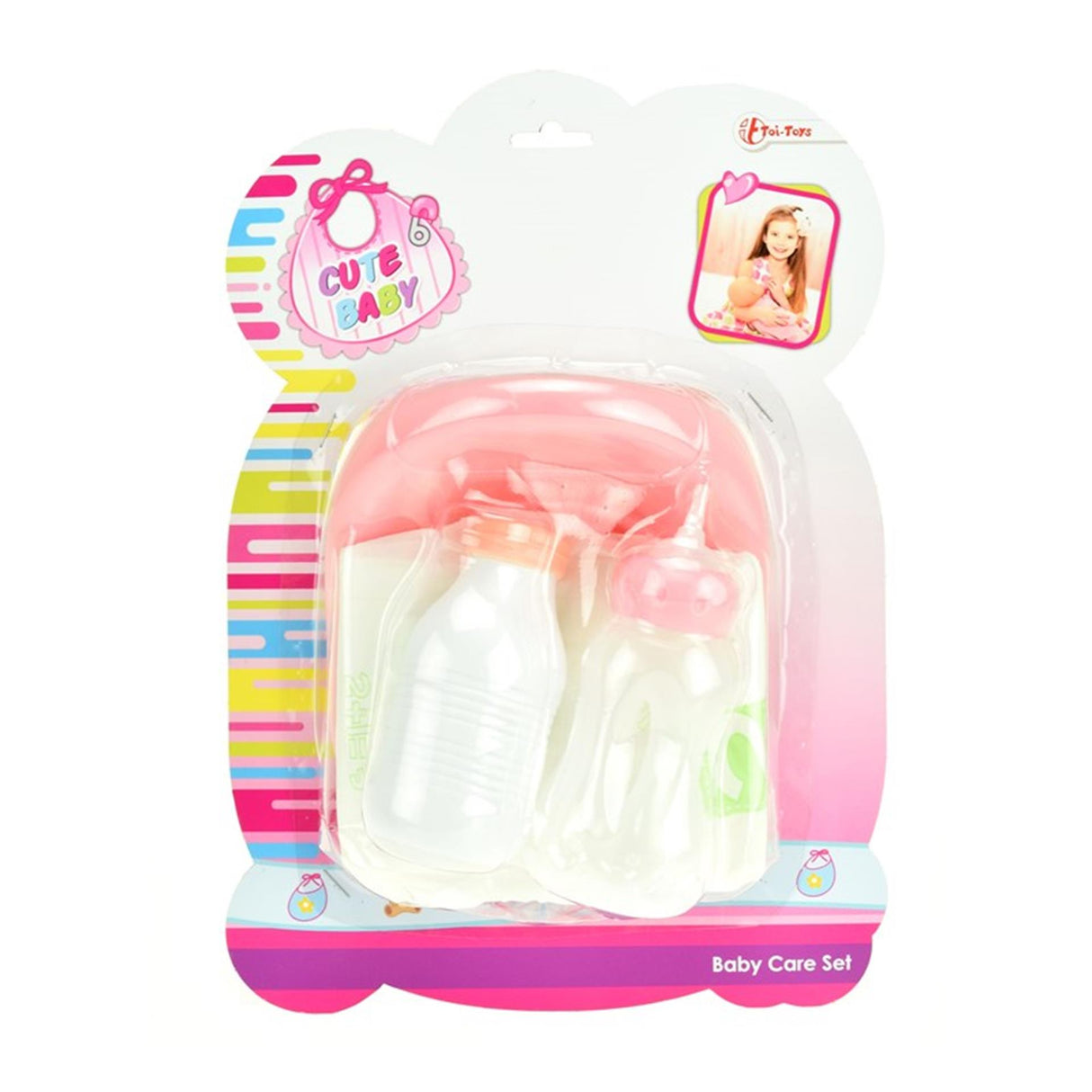 Toi-toys toitoys pot bébé avec biberon + couche