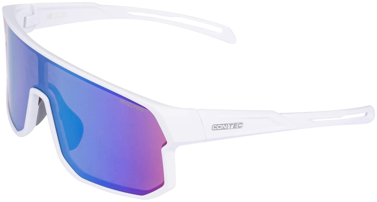 Contec lunettes de sport bliss revo ct lunettes bliss mat blanc polaire cypher vert