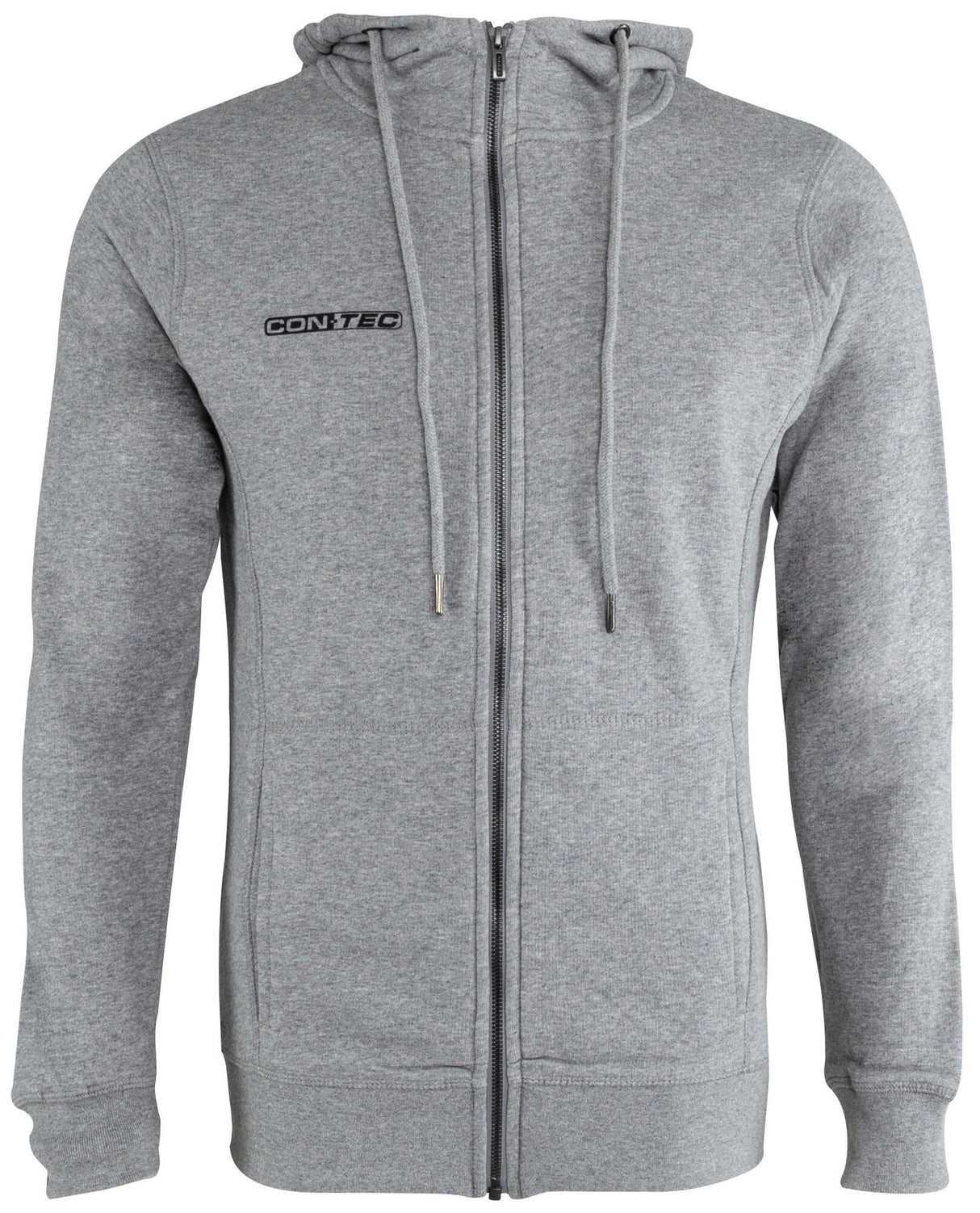 Contec veste sweat avec capuche zip brillant ct zip sweat à capuche zip brillant taille, xl gris clair