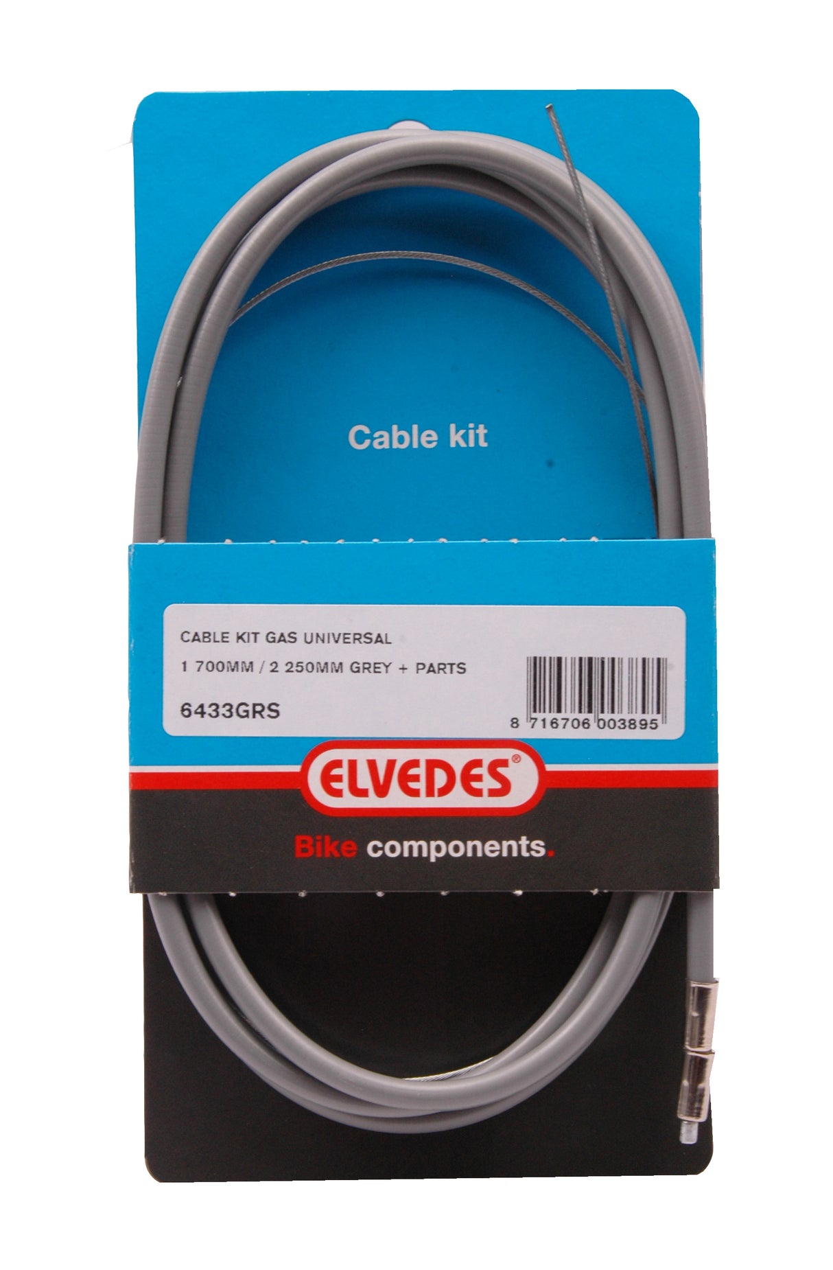 Câble à gaz Elvedes Ton gris (6433 GRS)