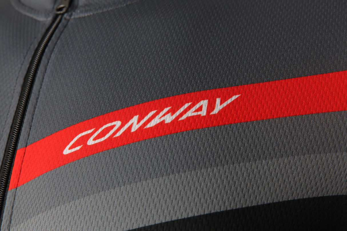 Conway chemise à manches courtes jersey actif full zip ss jersey act.full zip ss xl gris noir