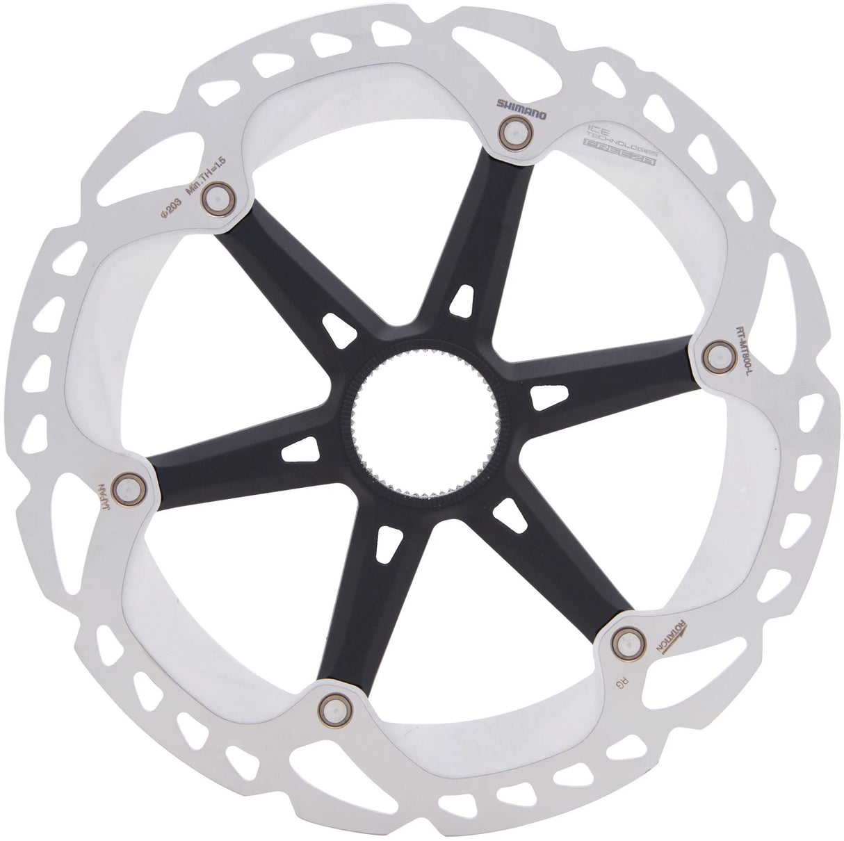 Disque de frein Shimano Deore XT RT-MT800. cale de rotor. xt 203mm cl rt-mt800 glace int
