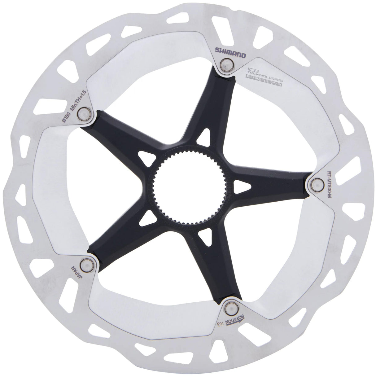 Disque de frein Shimano Deore XT RT-MT800. cale de rotor. xt 180mm cl rt-mt800 glace int