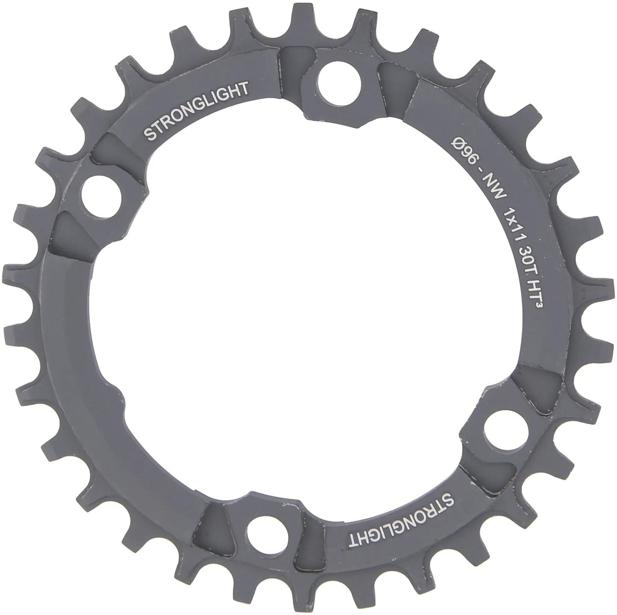 Plateau VTT Stronglight HT3 mod. 17 anneaux de chaîne forts. ht3 30t aluminium noir