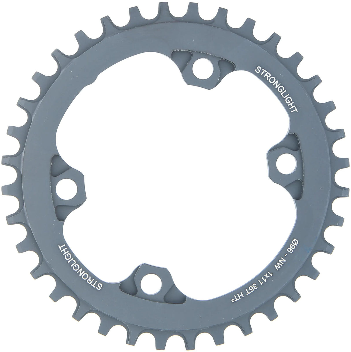 Plateau VTT Stronglight HT3 mod. 17 anneaux de chaîne forts. ht3 36t aluminium noir