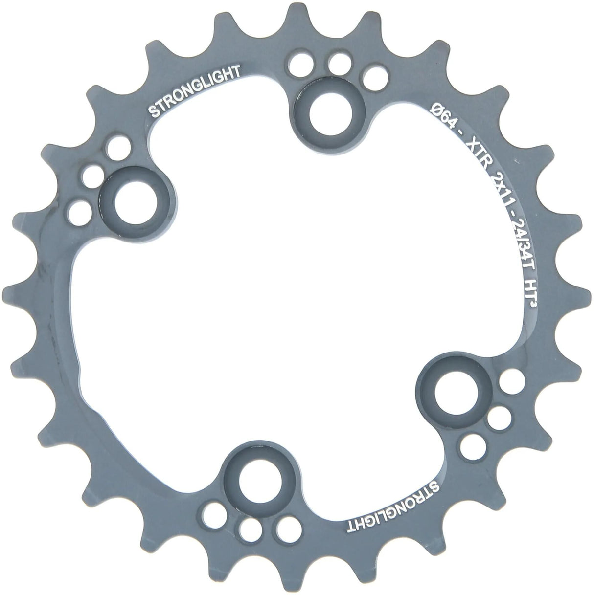 Plateau VTT Stronglight HT3 mod. 17 anneaux de chaîne forts. ht3 24t.,f.xtr fc-m9000 9020