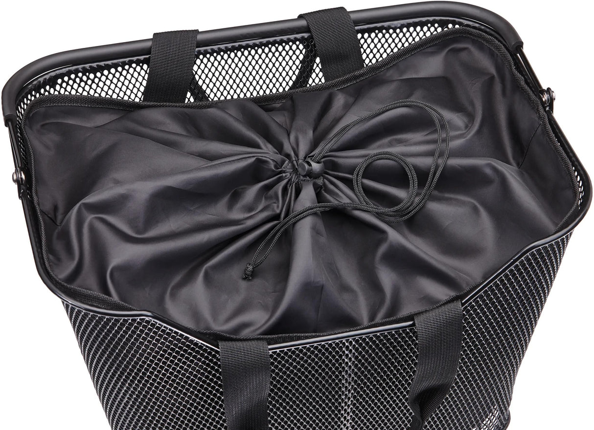 Racktime incrustation de panier lea insert de panier lea noir