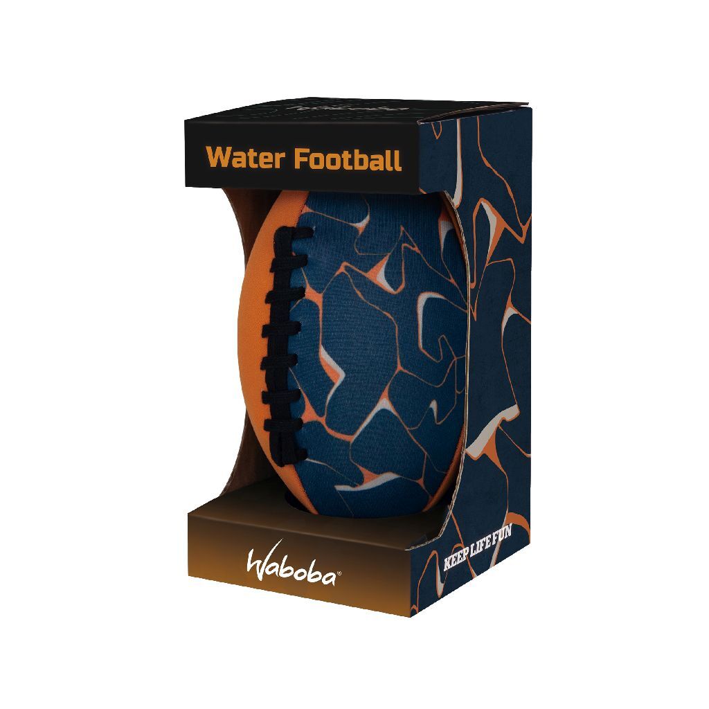 Ballon de football américain Waboba en néoprène, football aquatique, orange bleu