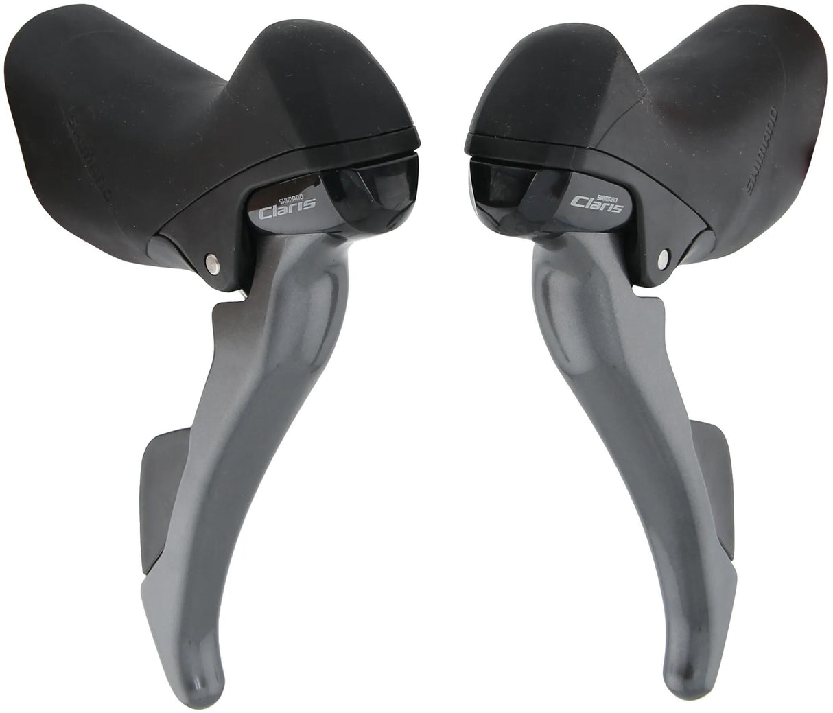Kit de réglage Shimano avec leviers de frein 2 x 8 vitesses Claris ST-R2000 - gris noir
