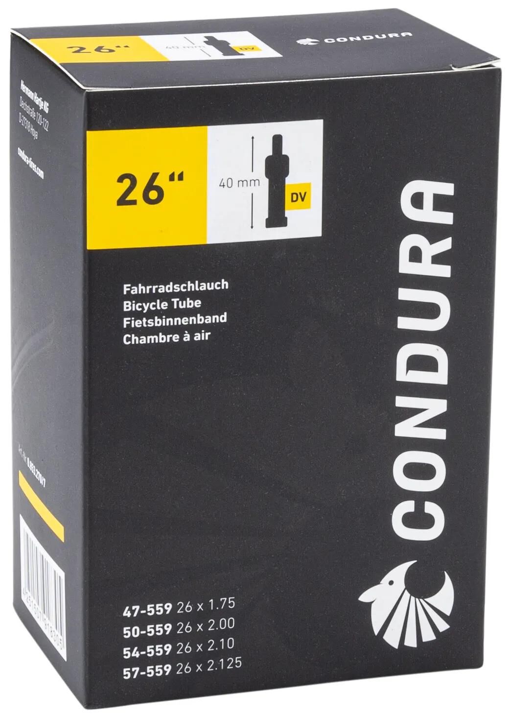 Chambre à air Condura - 26 chambre à air 26 dv40 47 57-559