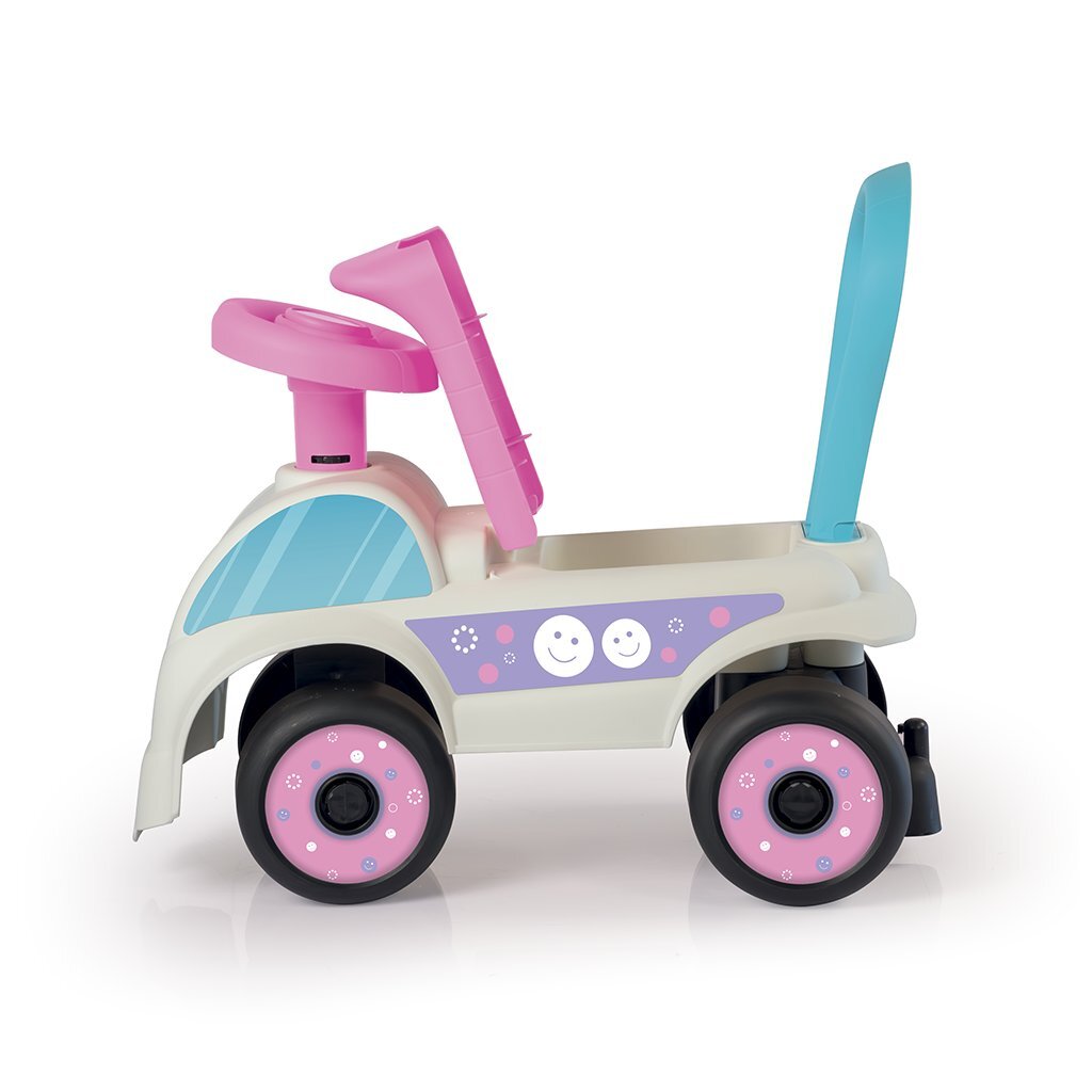 Voiture de marche Dolu rose blanc
