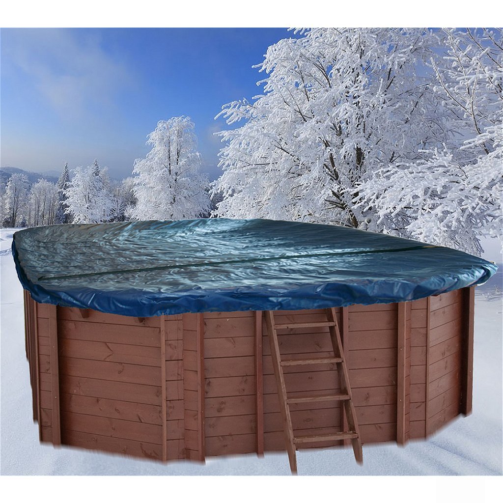 Couverture hivernale Interline pour piscine en bois ovale 8 coins 840x490 cm