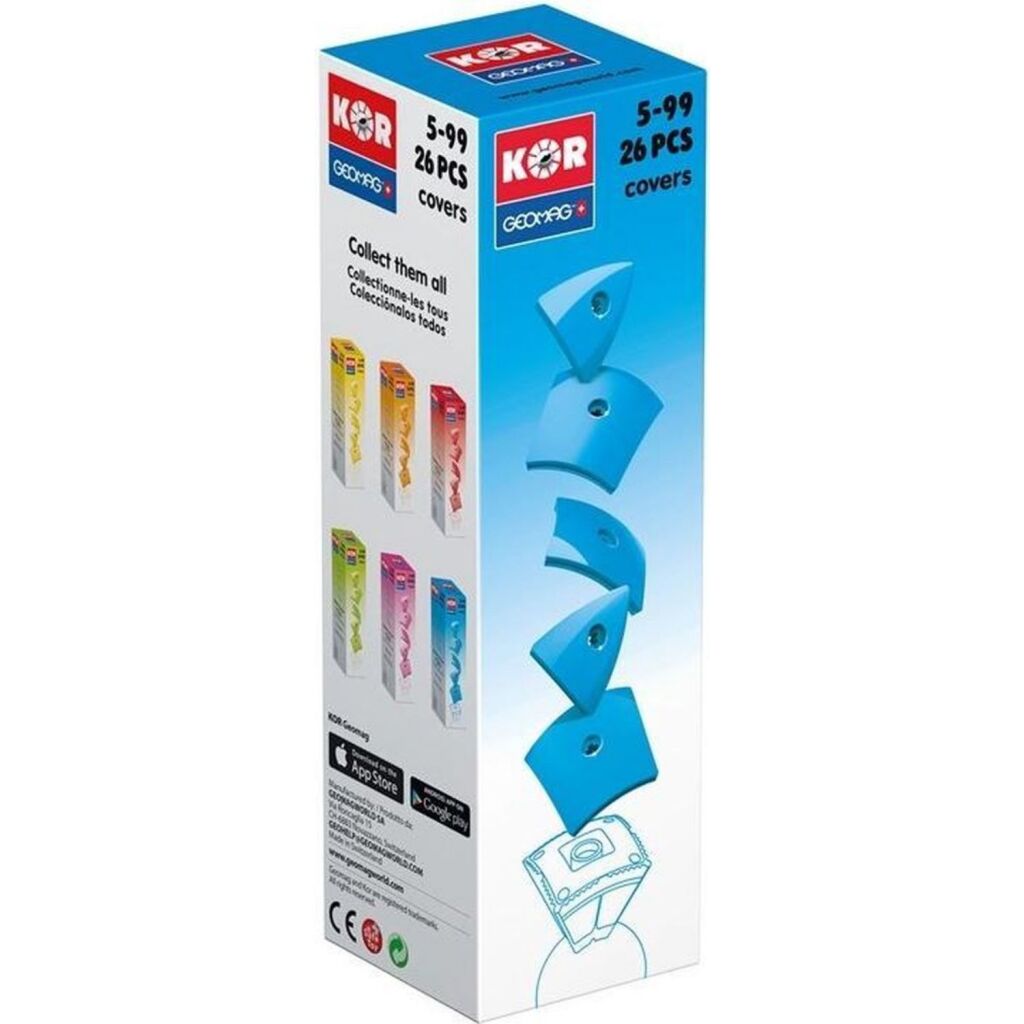 Geomag kor color couvre 26 pièces bleu