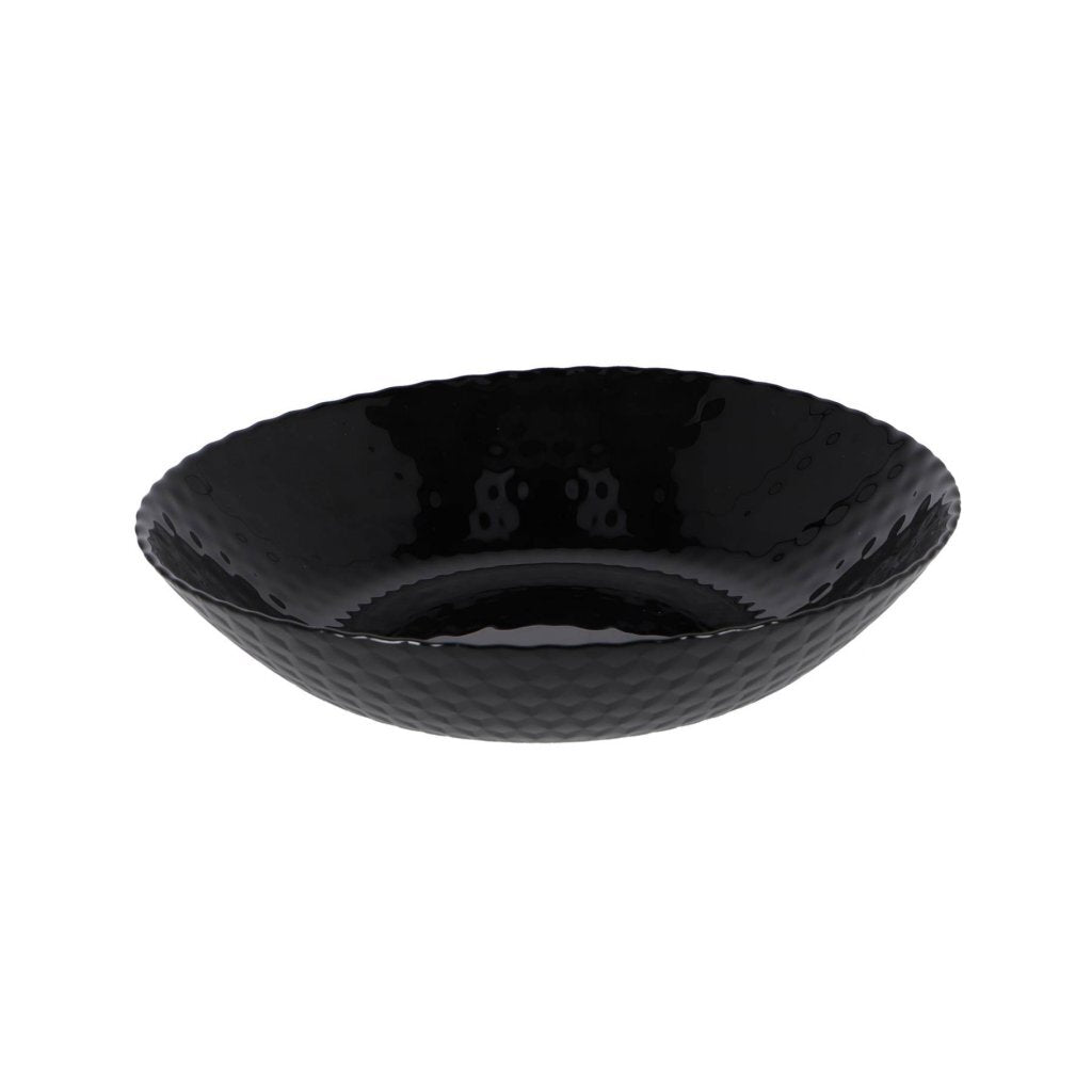 No brand assiette creuse d20 cm pampille noir | 4 pièces