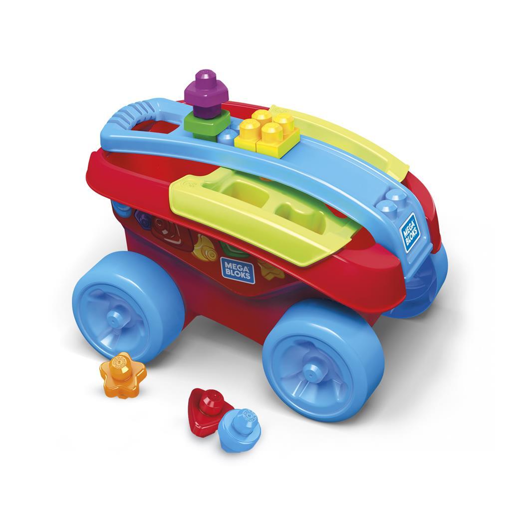Trieur de formes de chariot à tirer Mega Bloks de Fisher Price
