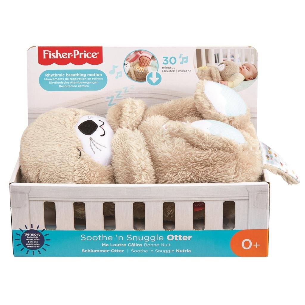 Fisher-price loutre du coucher 30 cm - jouet bébé - 0 à 6 mois - peluche