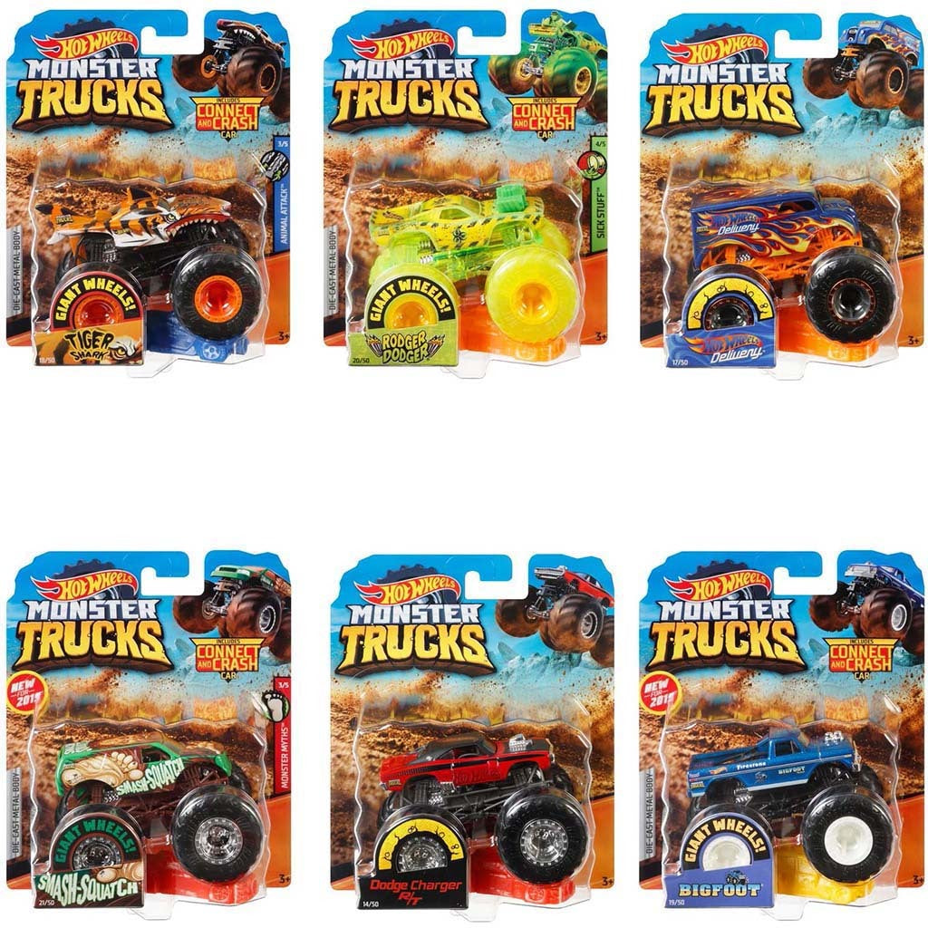 Mattel Hot Wheels Monster Trucks 1:64 assortis