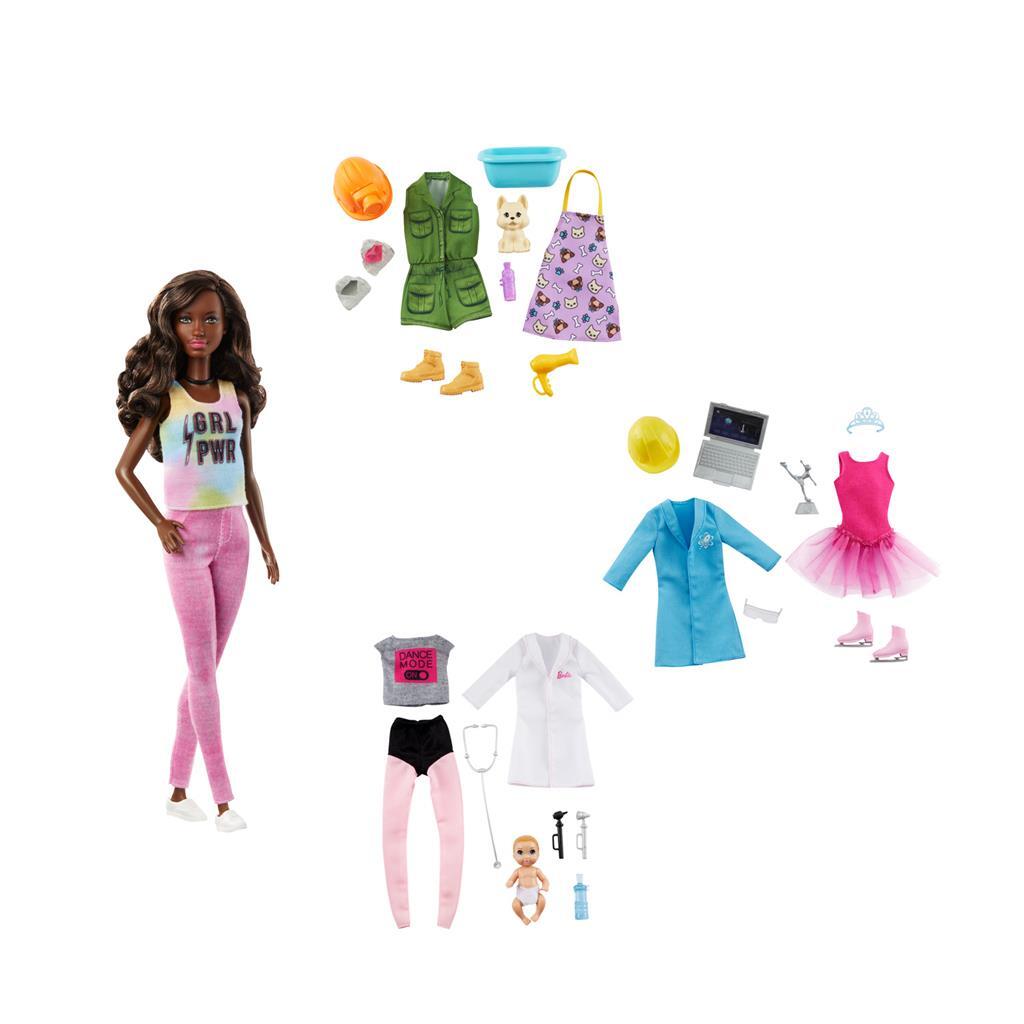 Poupée de carrière Barbie, vous pouvez être n'importe quoi + accessoires