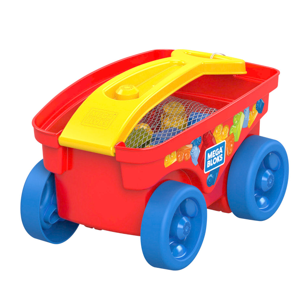 Chariot Mega Bloks avec blocs, 20 pièces