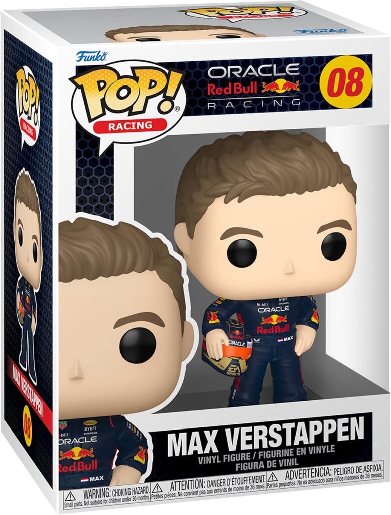 Funko-pop ! formule 1 max verstappen avec casque