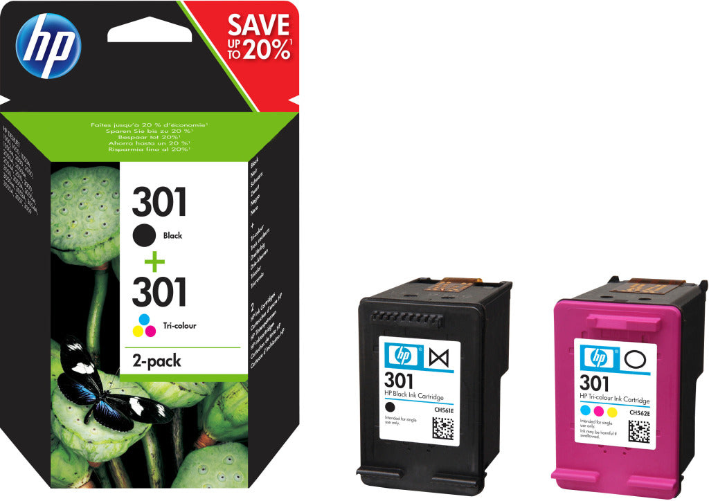 Hp 301 zw et kl pack d'action n9j72ae