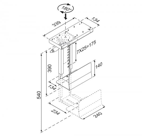 Neomounts par Newstar CPU-D250BLACK