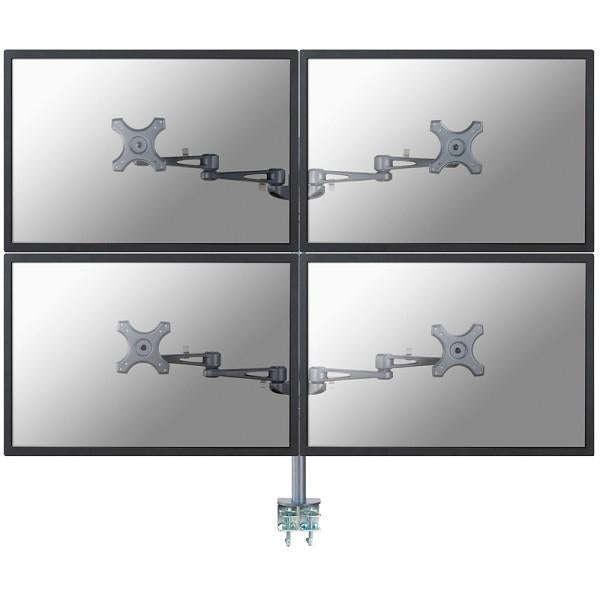 Neomounts fpma-d935d4 support de bureau LCD, 10-27, 24 kg, 75x75 100x100 mm, 12cm, argent