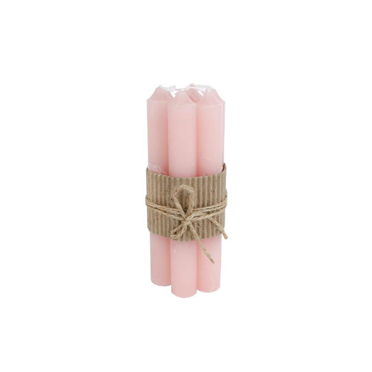 Cosydecor bougie de table rose clair ø2x16cm 7 pièces