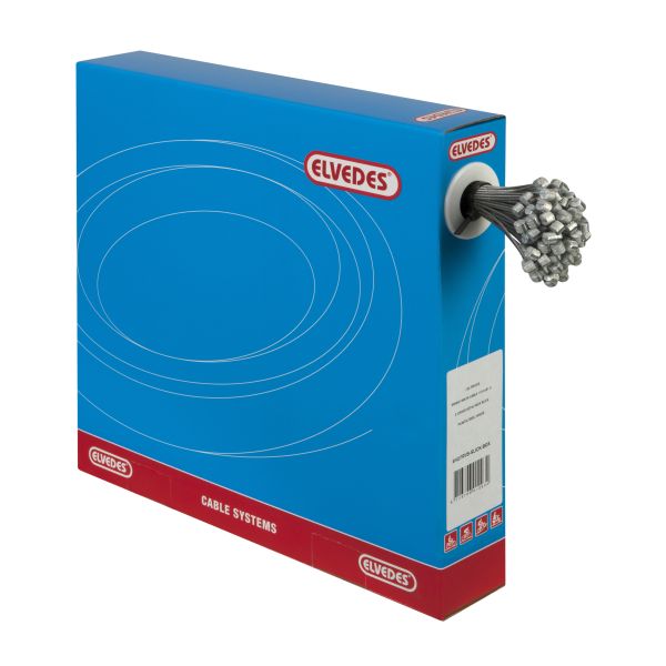 Câbles intérieurs REM Elvedes 2250 mm en acier inoxydable lisse Ø1,5 mm T-Nipple (100 pièces)