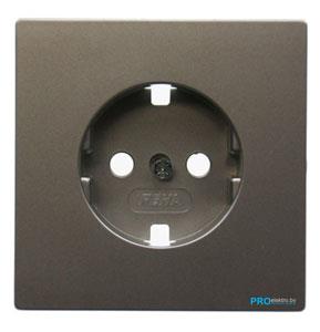 Peha prise encastrable RA simple dialogue aluminium - 4602414