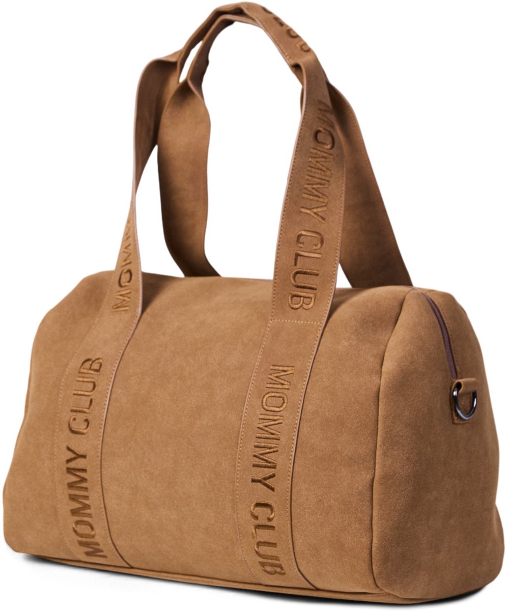 Sac d'allaitement Childhome mommy club - 38x21x27 cm - signature prestige - noisette - incl. sac de refroidissement en tapis