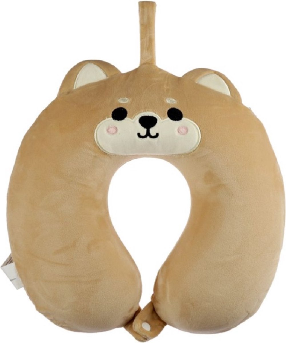 Oreiller cervical en mousse à mémoire de forme pour chien Relaxeazzz Shiba Inu