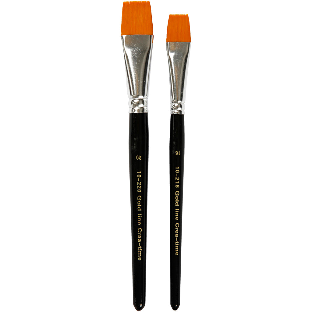Creativ Company Gold Line Brosses à plat, 2e.