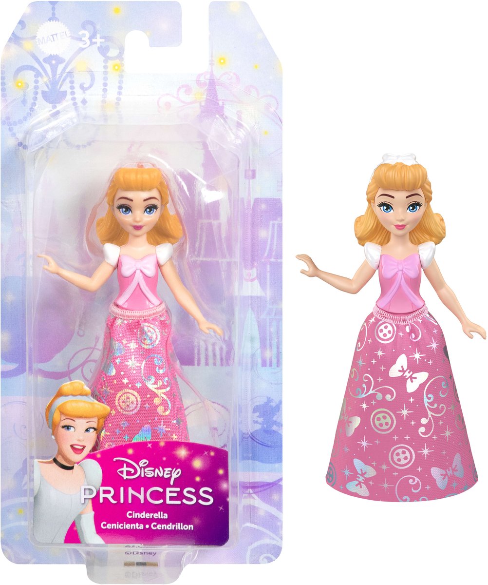 Disney princesse cendrillon core petite poupée, petite poupée, femme, 3 ans, garçon fille, 95,4 mm, 50 g