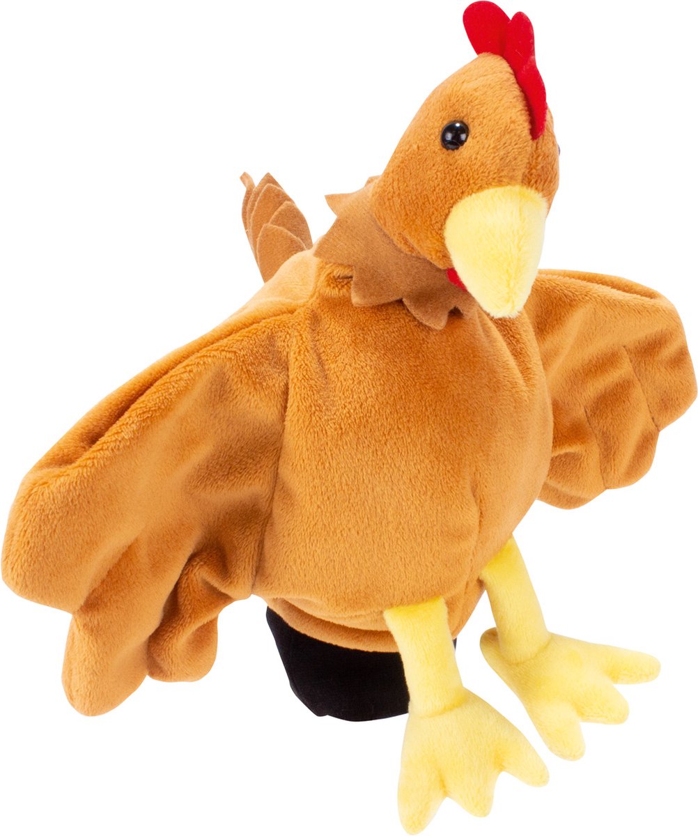 Beleduc - marionnette - poulet - 18 cm