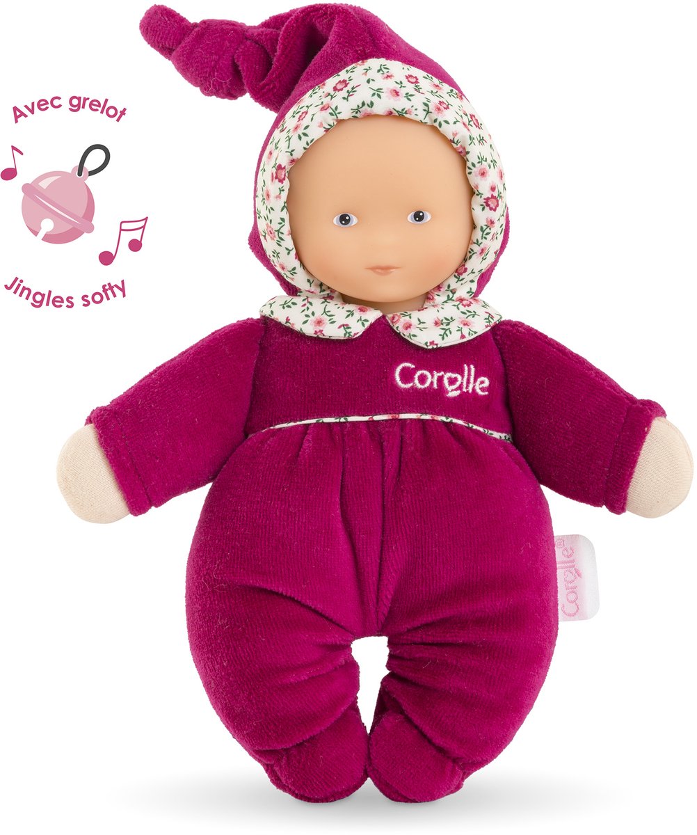 Corolle Babidoux - poupée grenadine rose, 20cm