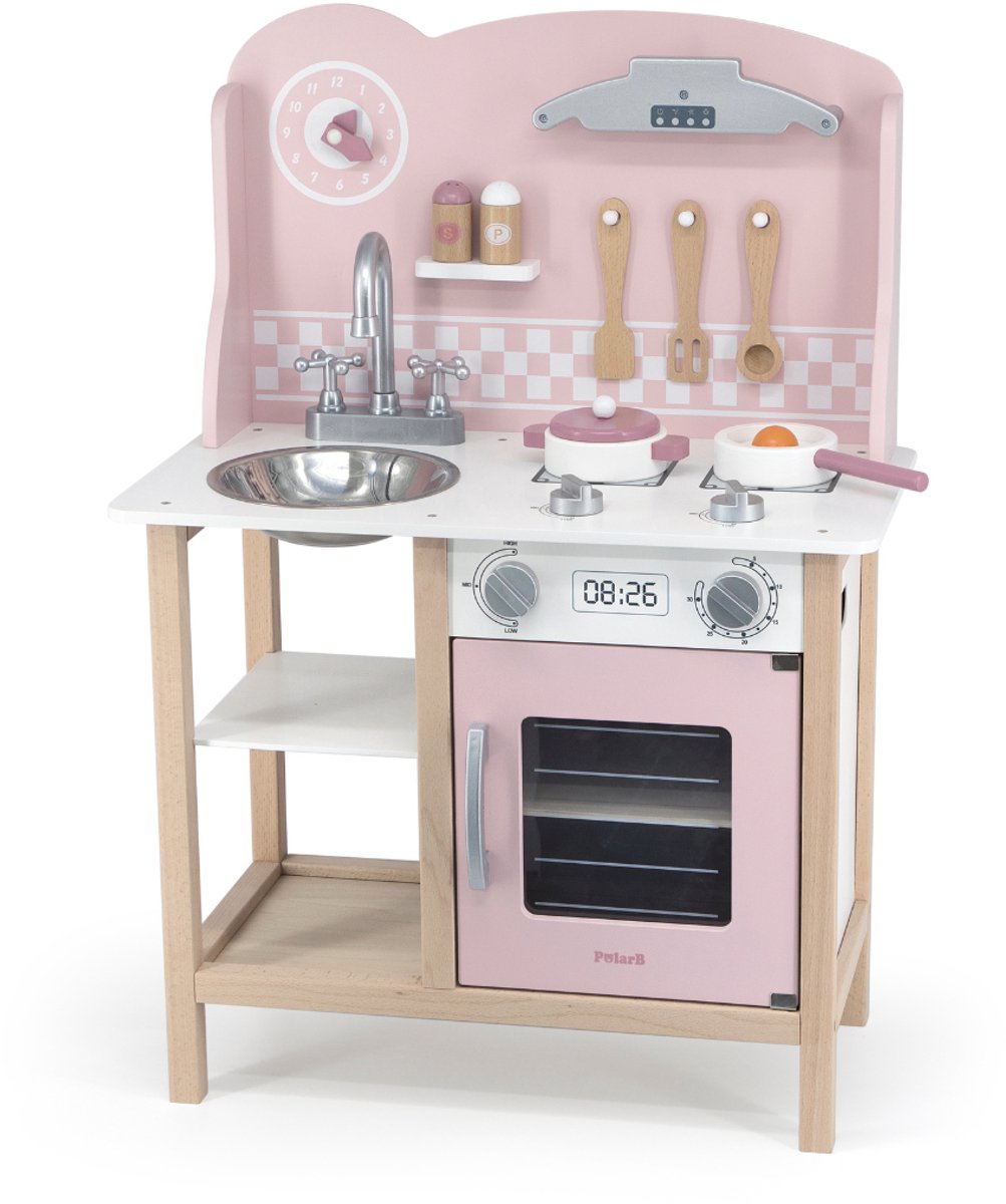 Cuisine de jeu en bois Polarb ® - rose