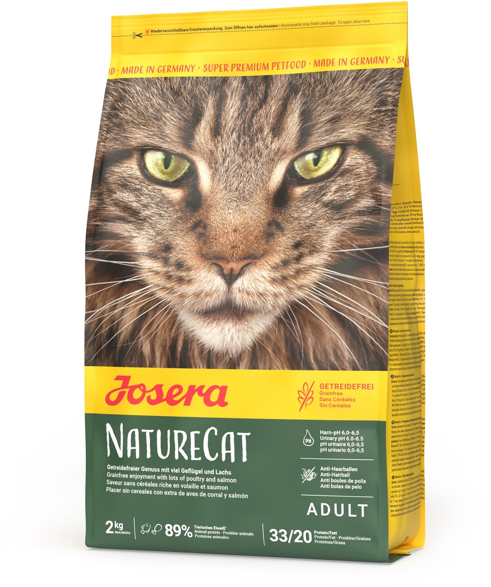 Josera naturecat - nourriture pour chat - sans céréales - haute teneur en protéines - au poulet et au saumon - 2kg