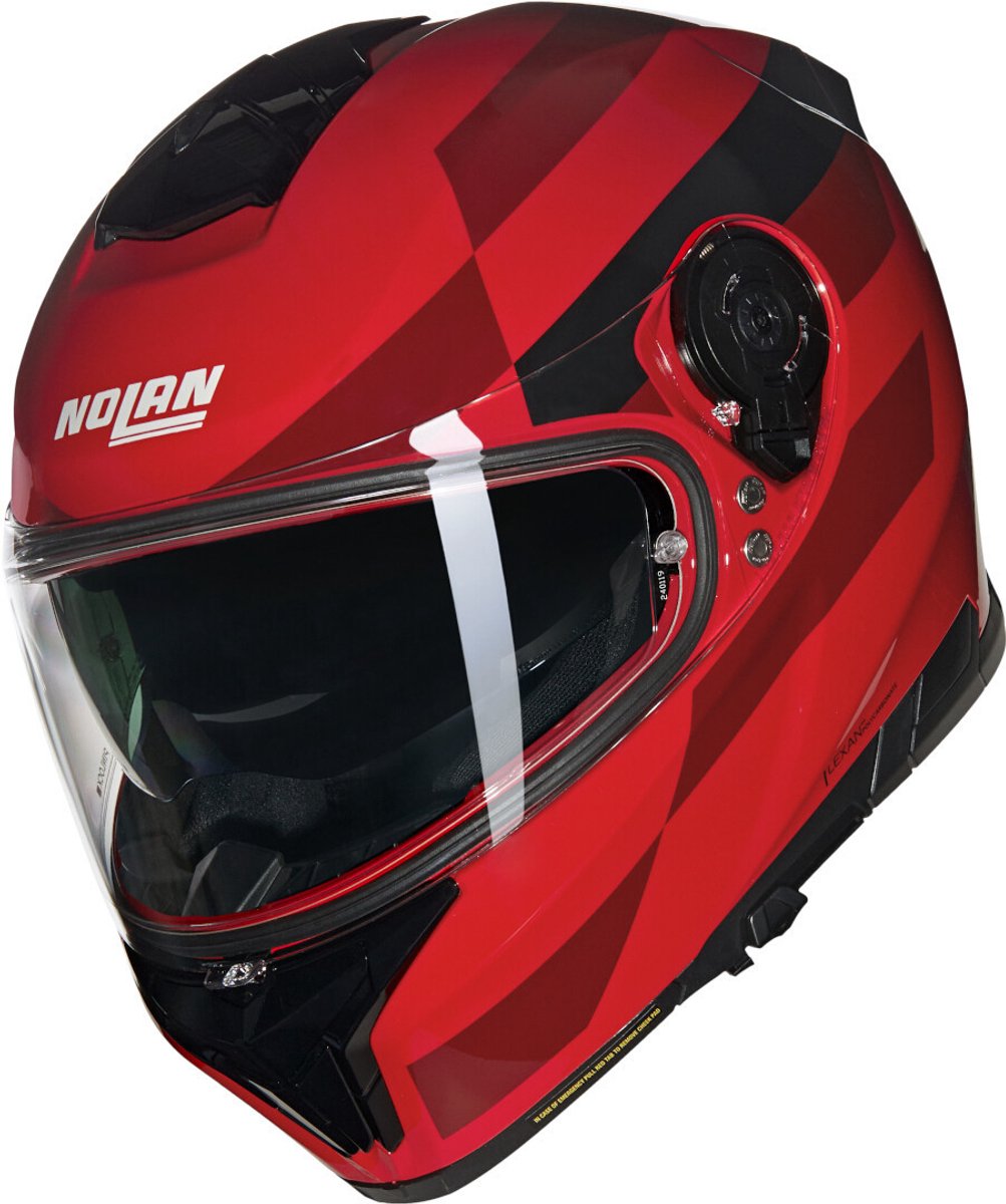 Casque intégral Nolan n80-8 alfiere 346 rouge noir brillant - taille m - casque