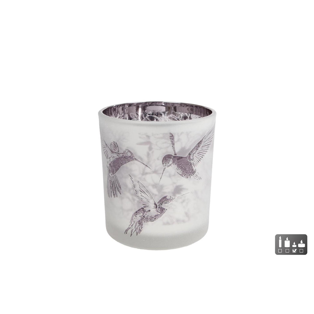 Cozydecor photophore colibri en verre