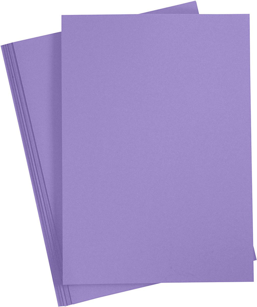 Creativ Company colored Cardboard Purple A4, 20 feuilles