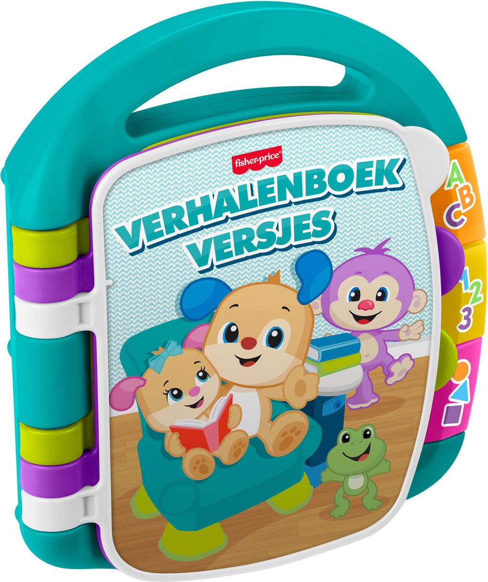 Fisher-Price apprend des versets amusants d'un livre d'histoires - livre musical avec lumières et sons